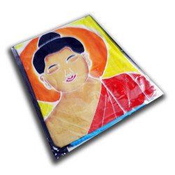 Tapiz Batik Buda Índigo