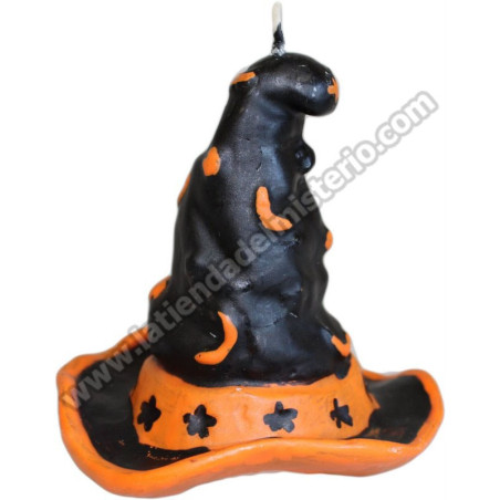 Sombrero de Bruja. Vela de Halloween