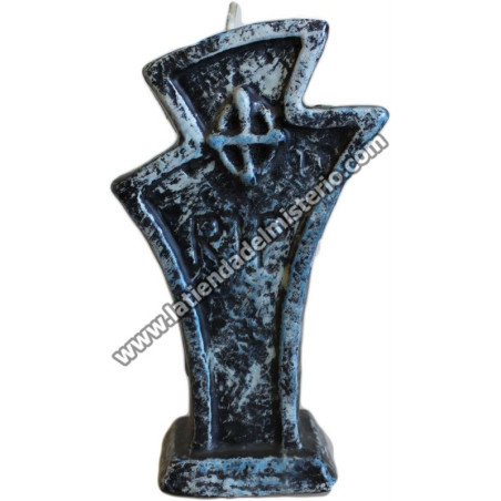 Lápida RIP. Vela de Halloween