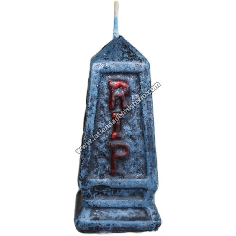 Monumento RIP. Vela de Halloween