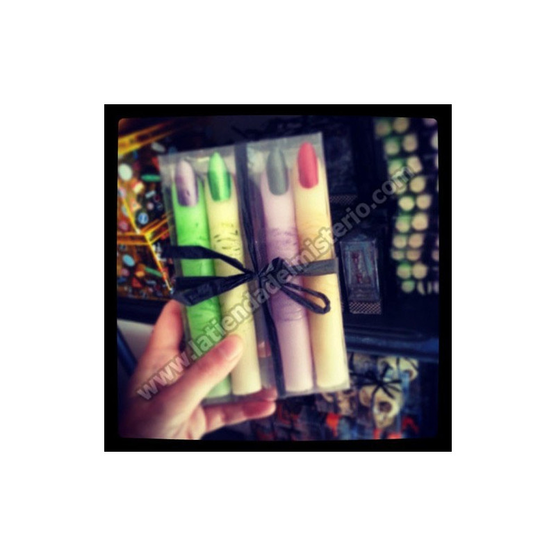 Dedos moribundos. Vela de Halloween