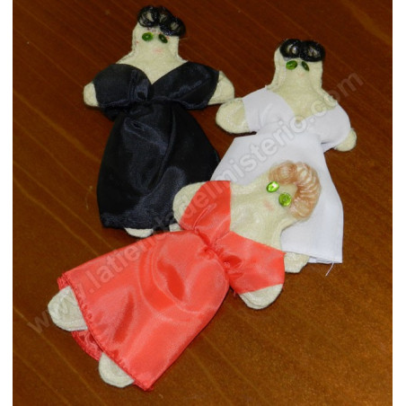 Muñeco Vudú Mujer. Negro