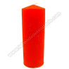 Velón naranja (con tubo protector)