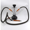 Cachimba Yamir negra 2 mangueras