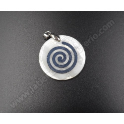 Espiral nácar. Colgante