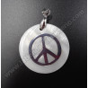 Símbolo Paz nácar. Colgante