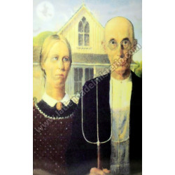 Matrimonio de pesadilla. Lámina gótica 3D mediana