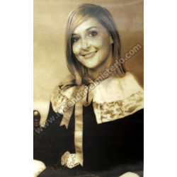 Chica zombi. Lámina gótica 3D mediana