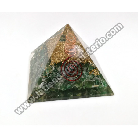 Orgonita Galaxy cuarzo verde 7 x 7 cm