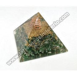 Orgonita Galaxy cuarzo verde 7 x 7 cm