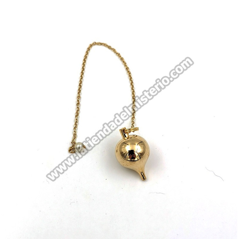 Péndulo gota dorada 3,3 cm.