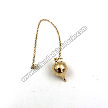 Péndulo gota dorada 3,3 cm.