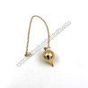 Péndulo gota dorada 3,3 cm.
