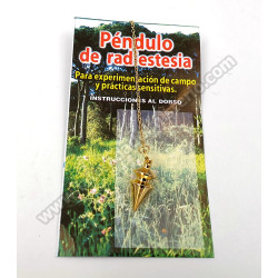 Péndulo gota dorada 3,3 cm.