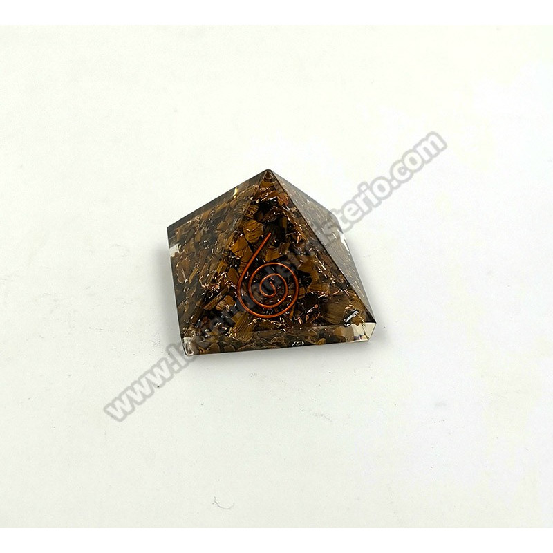 Orgonita Galaxy Ojo de tigre 4 x 4 cm