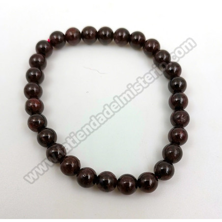 Pulsera de granate 6 mm