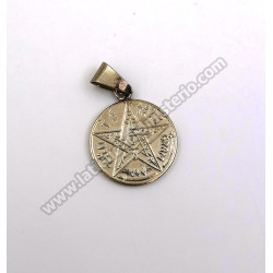 Amuleto Malverde con tetragramatón