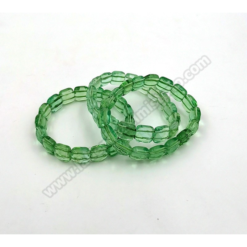 Pulsera de fluorita facetada