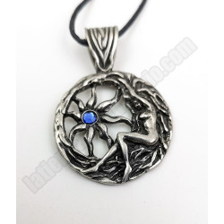 Diosa Brigid con piedra azul