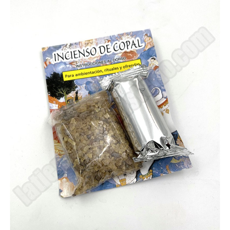 Incienso copal con carboncillos