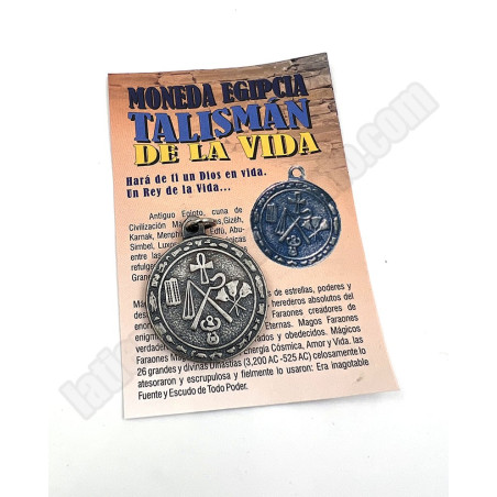 Moneda Egipcia Talismán de vida