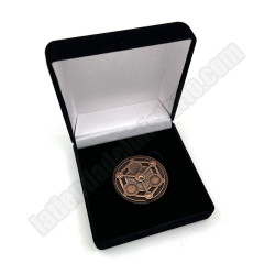 Moneda X color cobre antiguo