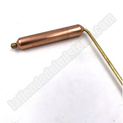 Varas de zahorí con mango de cobre