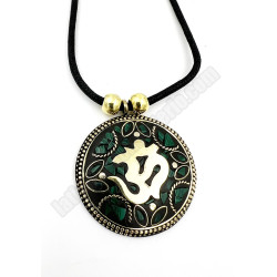 Colgante OM con malaquita