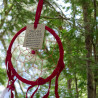 Atrapasueños artesano rojo