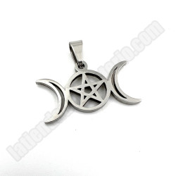 Triple luna con pentagrama