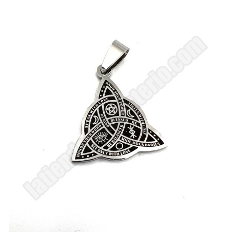 Triqueta con luna y runas