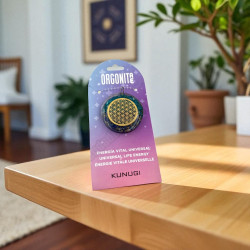 Orgonita Flor de la Vida Amatista y Topacio