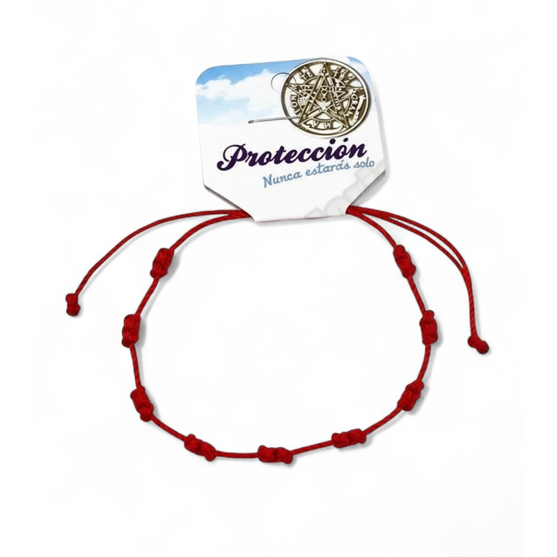 Pulsera 7 Nudos roja