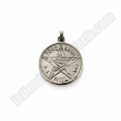 Amuleto Tetragramatón con Obsidiana